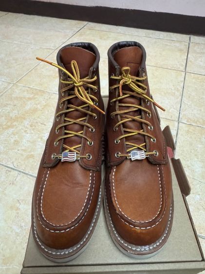 น้ำตาล หนังแท้ รองเท้าบู๊ท UK 7.5 | EU 41 1/3 | US 8 รองเท้า Red wing 875