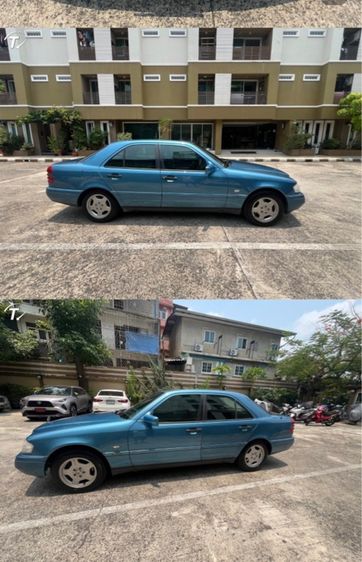 รถ Mercedes-Benz C-Class C230 Kompressor สี ฟ้า