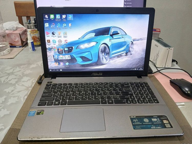  ASUS A550J I7-4720HQ 4 CORES 8 THREADS 2.6GHZ UP TO 3.6GHZNVIDIA GEFORCE GTX 950M 4GB แรม DDR3 8GB