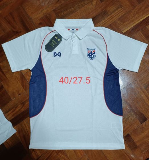 ขาย 690.- รวมส่ง  เสื้อฟุตบอลทีมชาติไทย 2025 Third Kit size XL สีขาว รูปที่ 3
