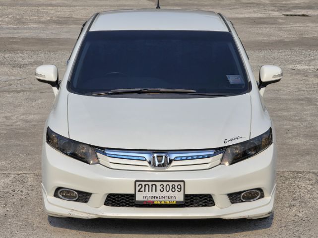 Honda Civic 2013 1.8 Hybrid Sedan ไฮบริด ไม่ติดแก๊ส เกียร์อัตโนมัติ ขาว รูปที่ 4