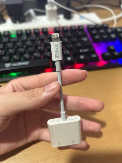 สายเเปลงหูฟังไลท์นิ่งIphone jack3.5