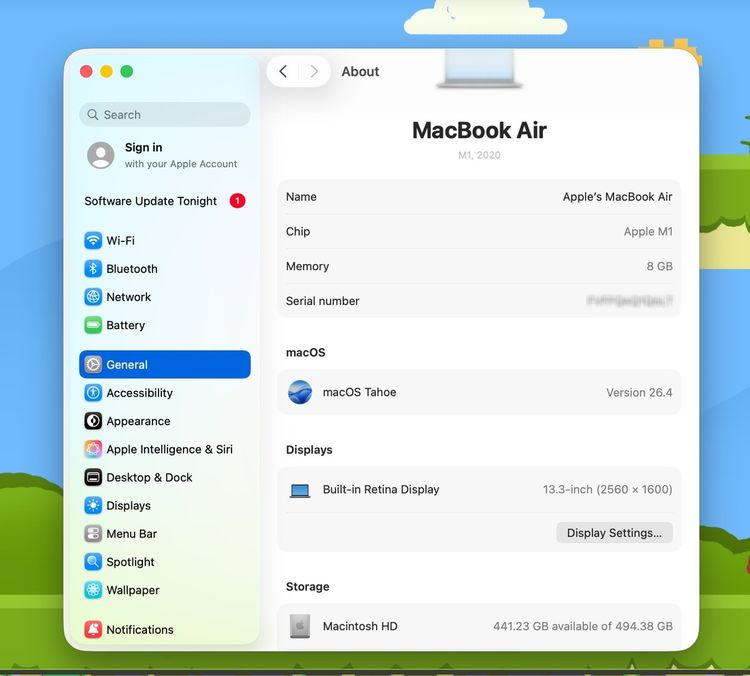 MacBook Air 13-inch M1,2020 Ram8GB SSD512GB SpaceGray รูปที่ 12