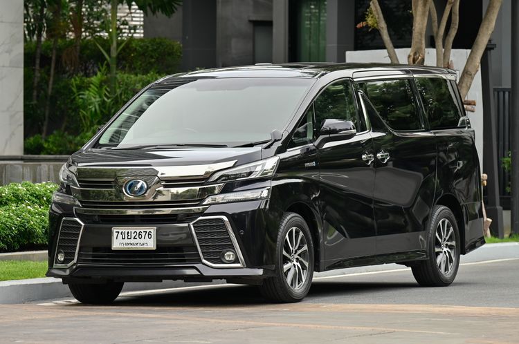 รถ Toyota Vellfire 2.5 Hybrid ZR G Edition E-Four 4WD สี ดำ