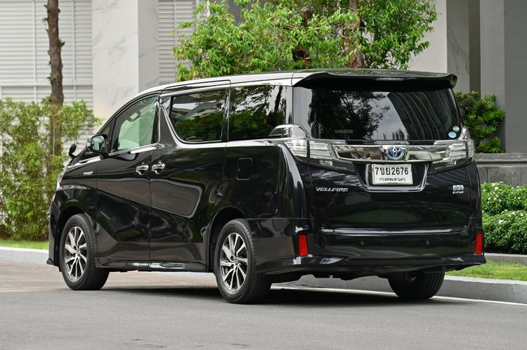 Toyota Vellfire 2016 2.5 Hybrid ZR G Edition E-Four 4WD Van ไฮบริด ไม่ติดแก๊ส เกียร์อัตโนมัติ ดำ รูปที่ 3