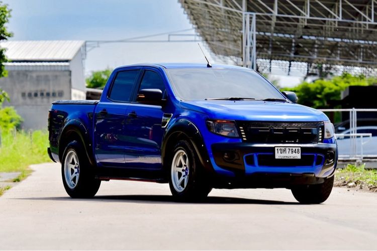 Ford Ranger 2012 2.2 Hi-Rider XLT Pickup ปลั๊กอินไฮบริด (PHEV) ไม่ติดแก๊ส เกียร์อัตโนมัติ ฟ้า รูปที่ 4