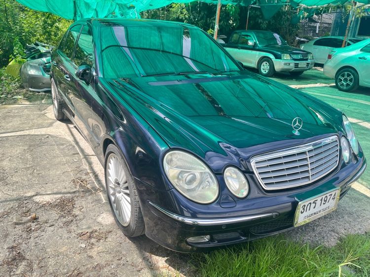 Mercedes-Benz E-Class 2003 E200 Sedan เบนซิน เกียร์อัตโนมัติ น้ำเงิน รูปที่ 3