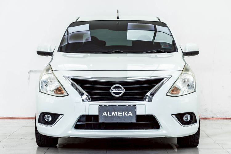 Nissan Almera 2015 1.2 E Sedan เบนซิน ไม่ติดแก๊ส เกียร์อัตโนมัติ ขาว รูปที่ 4