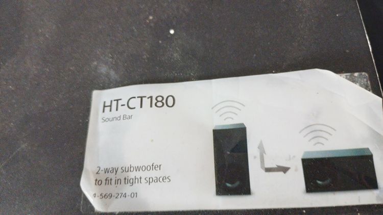 Sold out (งานช่าง)ซาวด์ บาร์ Sony Model SA-CT180 พร้อม ซับวูปเวอร์ รูปที่ 7