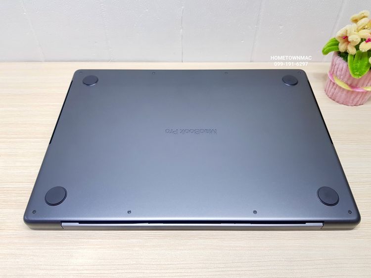 MacbookPro (Retina14-inch, 2024) M4 10-Core CPU 10-Core GPU SSD 512Gb Ram 16Gb สี Space Black สวย ใช้น้อย แบต100 รูปที่ 8