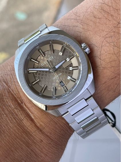 GUCCI GG2570 Brown Dial 41 mm Swiss Watch YA142315 รูปที่ 3