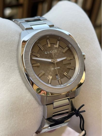 GUCCI GG2570 Brown Dial 41 mm Swiss Watch YA142315 รูปที่ 15