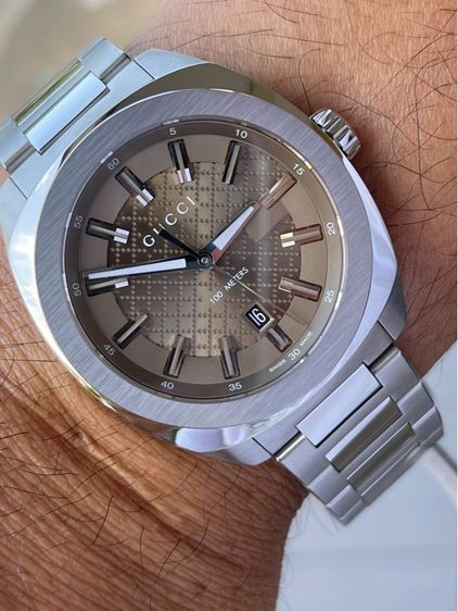 GUCCI GG2570 Brown Dial 41 mm Swiss Watch YA142315 รูปที่ 12