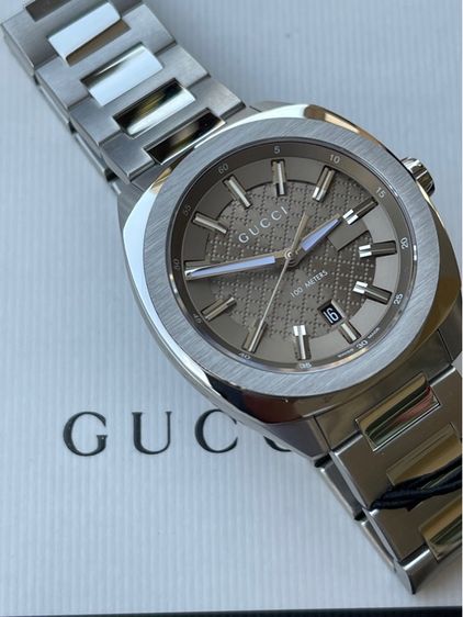GUCCI GG2570 Brown Dial 41 mm Swiss Watch YA142315 รูปที่ 13