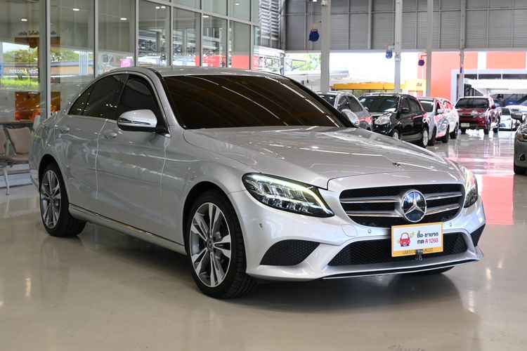 Mercedes-Benz C-Class 2019 C220 CDI Sedan ดีเซล ไม่ติดแก๊ส เกียร์อัตโนมัติ บรอนซ์เงิน รูปที่ 3