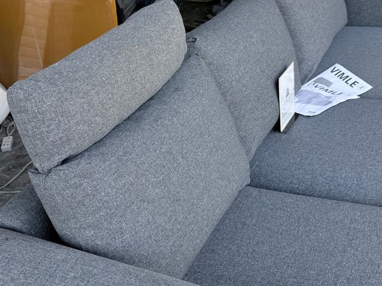 โซฟา L 3ที่นั่ง L สลับได้ ถอดซักได้ ผ้าใหม่ เปิดเก็บของได้ IKEA รุ่น VIMLE  รูปที่ 5