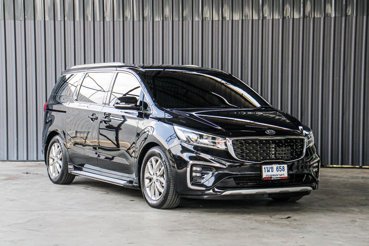Kia Grand Carnival 2020 2.2 EX Van ดีเซล ไม่ติดแก๊ส เกียร์อัตโนมัติ ดำ รูปที่ 3