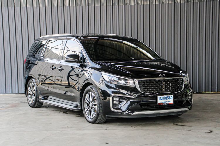 Kia Grand Carnival 2019 2.2 SXL Van ดีเซล ไม่ติดแก๊ส เกียร์อัตโนมัติ ดำ รูปที่ 3