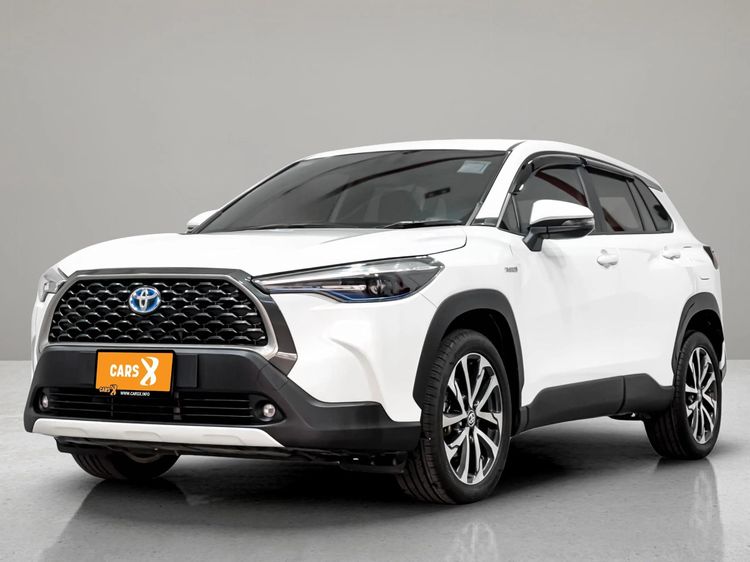 รถ Toyota Corolla Cross 1.8 Hybrid Premium สี ขาว
