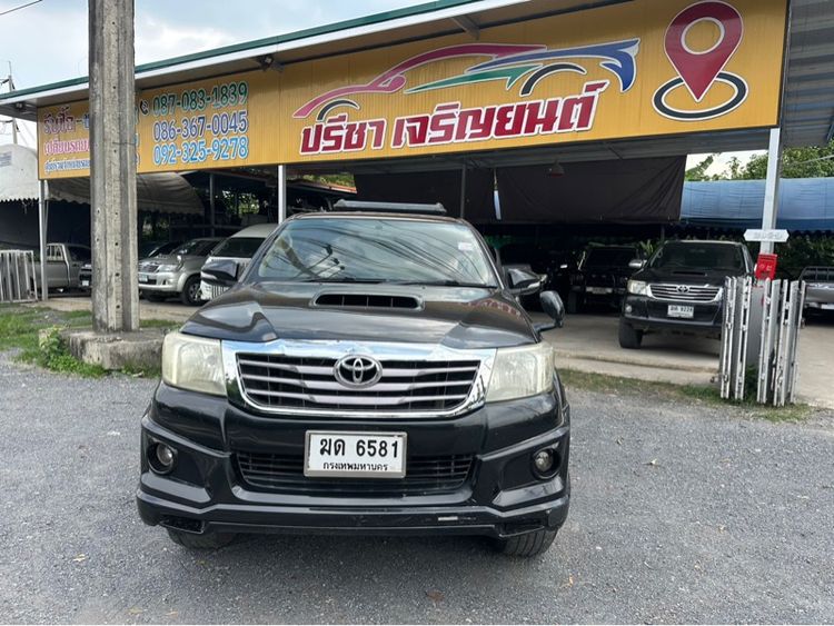 Toyota Hilux Vigo Champ 2012 Double Cab 3.0 G Prerunner Pickup ดีเซล ไม่ติดแก๊ส เกียร์อัตโนมัติ ดำ รูปที่ 4