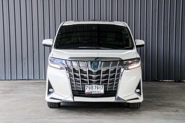 Toyota Alphard 2020 2.5 Hybrid SR C-Package E-Four 4WD Van ไฮบริด ไม่ติดแก๊ส เกียร์อัตโนมัติ ขาว รูปที่ 2