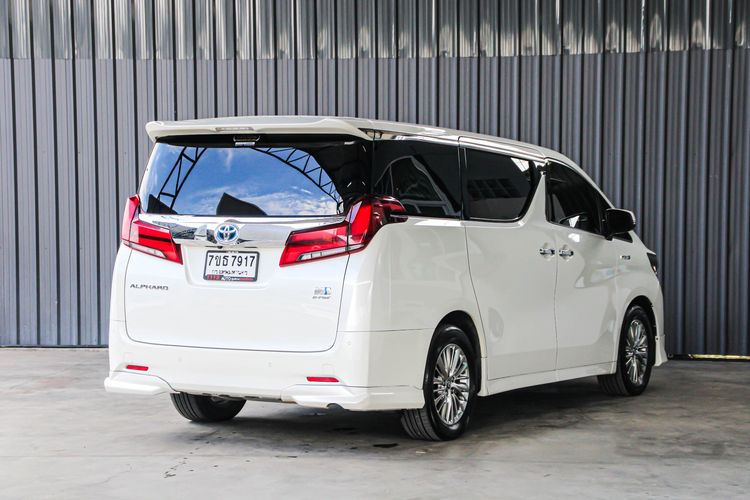 Toyota Alphard 2020 2.5 Hybrid SR C-Package E-Four 4WD Van ไฮบริด ไม่ติดแก๊ส เกียร์อัตโนมัติ ขาว รูปที่ 4