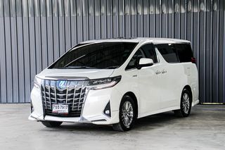 TOYOTA ALPHARD 2.5 HYBRID E-FOUR AT 2020 WHITE 7ขธ-7917 ความหรูระดับพรีเมียม ภายในกว้าง เบาะแยกVIP ออฟชั่นมาเต็ม รถสวยตรงปกพร้อมใช้ 