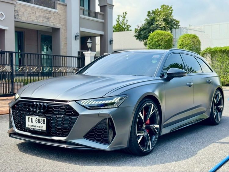 Audi Audi RS6  2022 4.0 4WD Sedan เบนซิน ไม่ติดแก๊ส เกียร์อัตโนมัติ เทา รูปที่ 3