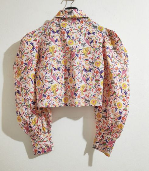เสื้อเชิ้ตแขนพองทรงครอป รูปที่ 9