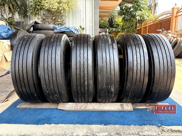 ยางมือ2 Radial Tire มือ2 มี 6เส้น 215-75r17.5 Bridgestone r156