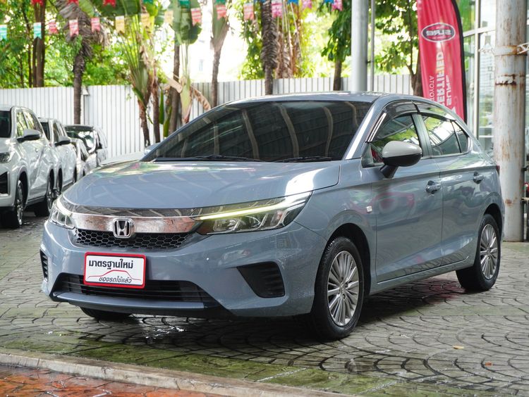 Honda City 2021 1.0 S+ Sedan เบนซิน ไม่ติดแก๊ส เกียร์อัตโนมัติ เทา รูปที่ 2