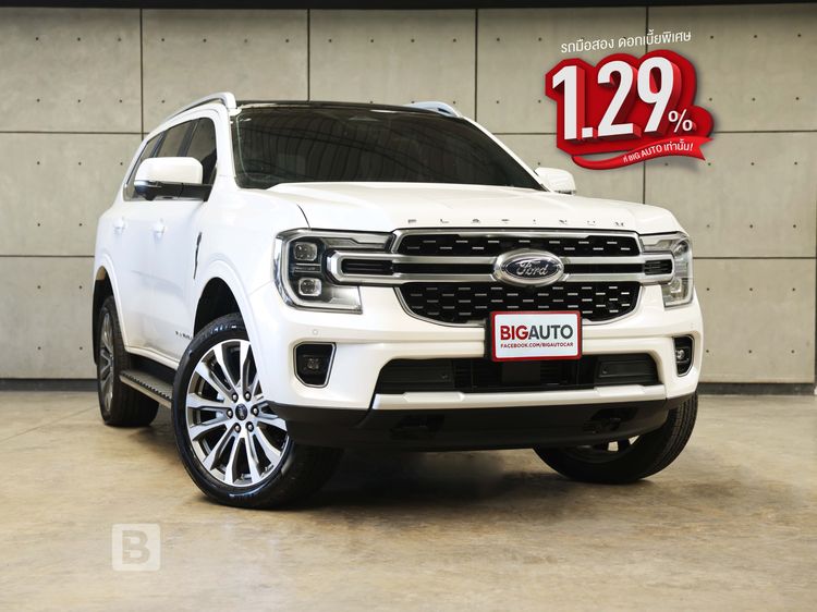 รถ Ford Everest 3.0 V6 Turbo Platinum 4WD สี ขาว
