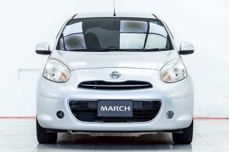 Nissan March 2010 1.2 EL Sedan เบนซิน ไม่ติดแก๊ส เกียร์อัตโนมัติ เทา รูปที่ 4