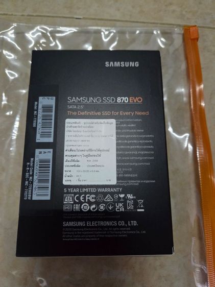 samsung ssd 870 evo 500GB Sata 2.5" ฮาร์ดดิสก์ แท้ รูปที่ 2
