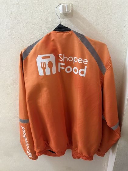 ส้ม แขนยาว เสื้อเชิ๊ตแบบซิป ช็อปปี้ มือสอง ไซ้ย์ 2XL เสื้อคลุมไรเดอร์ ของแท้