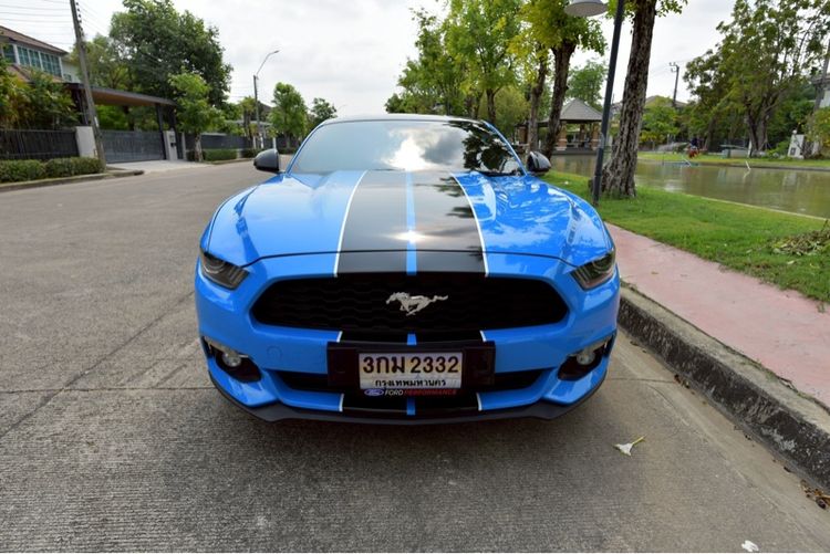 Ford Mustang 2017 2.3 Ecoboost Sedan เบนซิน ไม่ติดแก๊ส เกียร์อัตโนมัติ ฟ้า รูปที่ 2