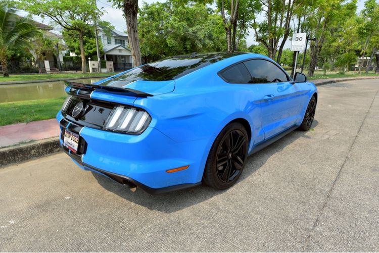 Ford Mustang 2017 2.3 Ecoboost Sedan เบนซิน ไม่ติดแก๊ส เกียร์อัตโนมัติ ฟ้า รูปที่ 4