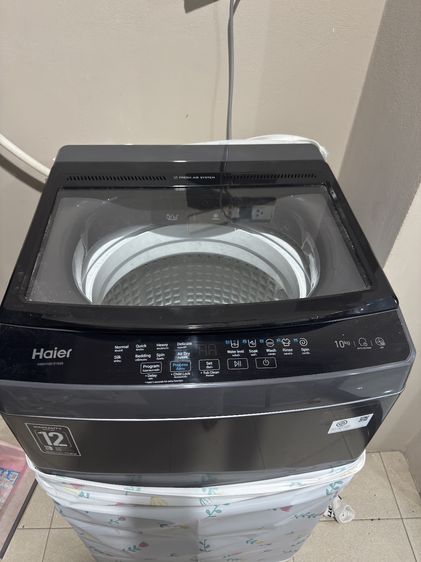ขายเครื่องซักผ้า Haier HWM100-31656 สภาพเหมือนใหม่