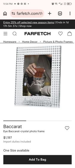 Baccarat crystal eye photo frame รูปที่ 5