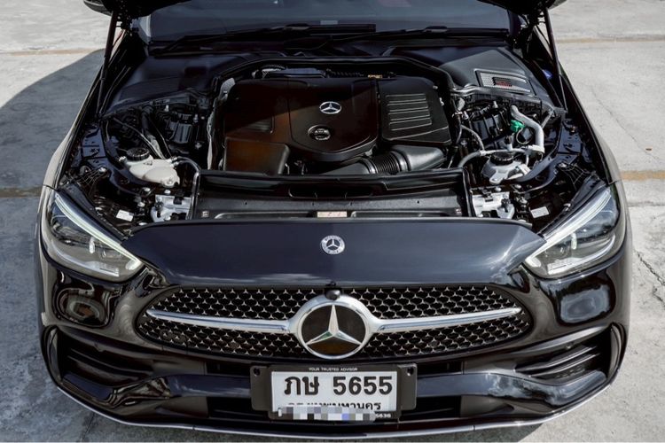 Mercedes-Benz C-Class 2023 C350 Sedan เบนซิน ไม่ติดแก๊ส เกียร์อัตโนมัติ ดำ รูปที่ 2