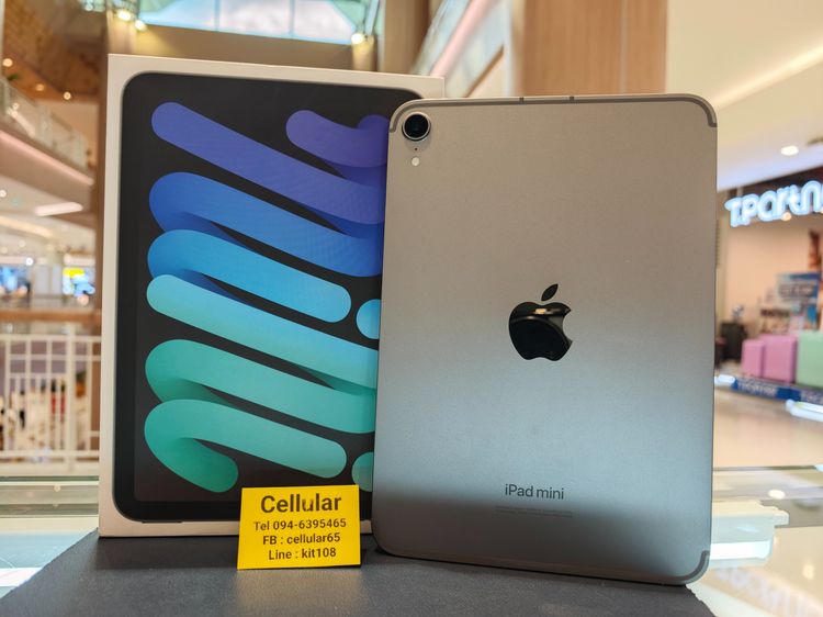 iPad mini7 256GB ใส่ซิม Batt100 เครื่องไทย ครบกล่อง