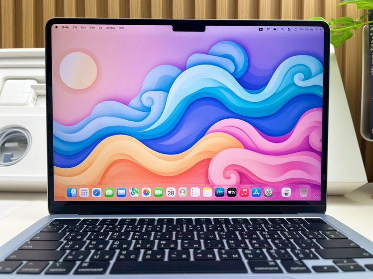 MacBook Air 13.6-inch M4 2025 Ram16GB SSD256GB SkyBlue apple care 29 April 2027  รูปที่ 4