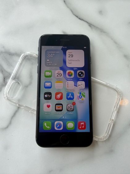 iPhone SE 128GB สีดำ รองรับ ios26 ใส่ได้2ซิม เครื่องศูนย์ไทย