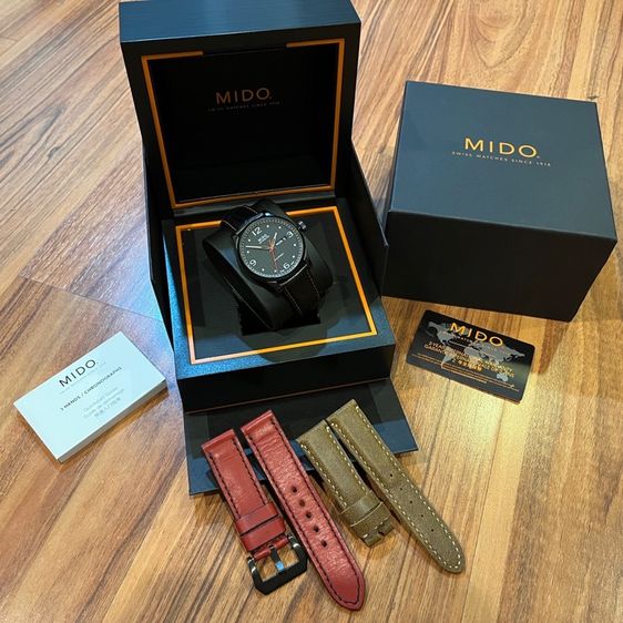 รับเทรด Mido Multifort Automatic สาย 3เส้น 3สไตล์ กล่องใบครบ สภาพ95 รูปที่ 2
