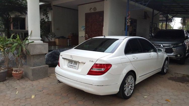 Mercedes-Benz C-Class 2013 C220 CDI Sedan ดีเซล ไม่ติดแก๊ส เกียร์อัตโนมัติ ขาว รูปที่ 2
