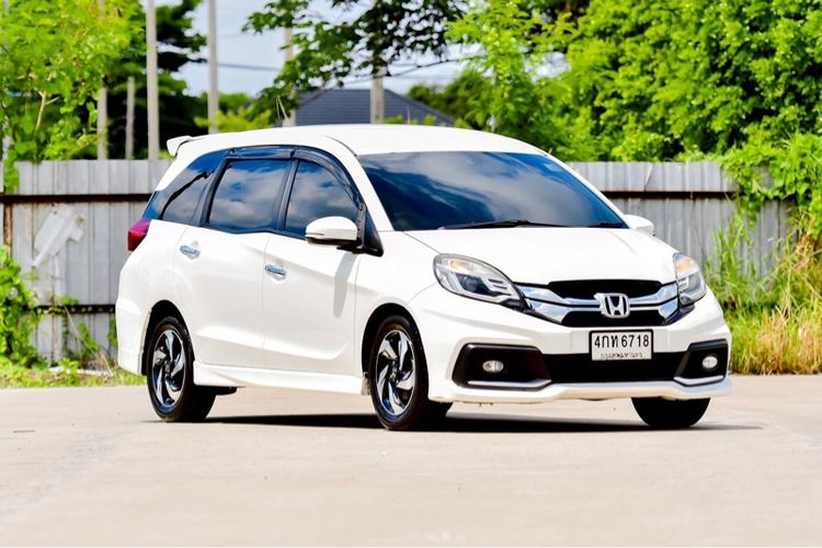 Honda Mobilio 2015 1.5 RS Van เบนซิน ไม่ติดแก๊ส เกียร์อัตโนมัติ ขาว รูปที่ 4