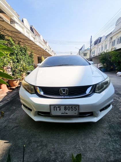 Honda Civic 2014 1.8 E i-VTEC Sedan เบนซิน ไม่ติดแก๊ส เกียร์อัตโนมัติ ขาว รูปที่ 1