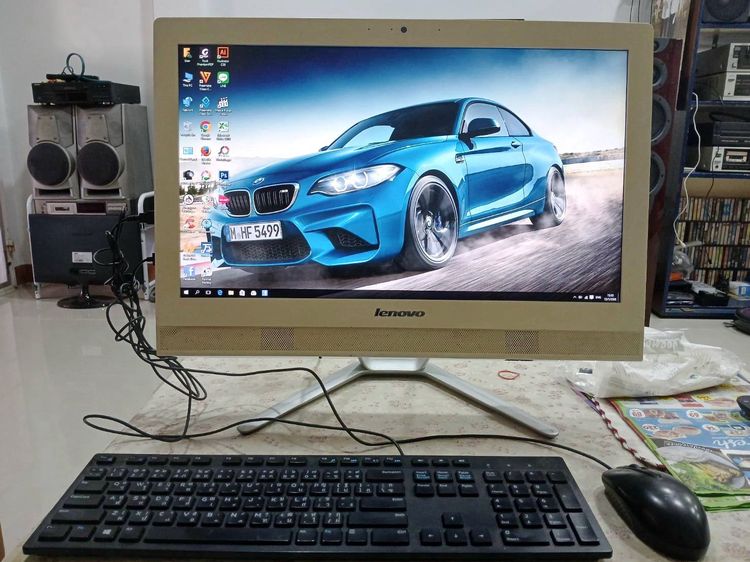 าย ALL IN ONE Lenovo I3 4005U พร้อมใช้งาน Ram8G HDD 500G ลงวินโด10