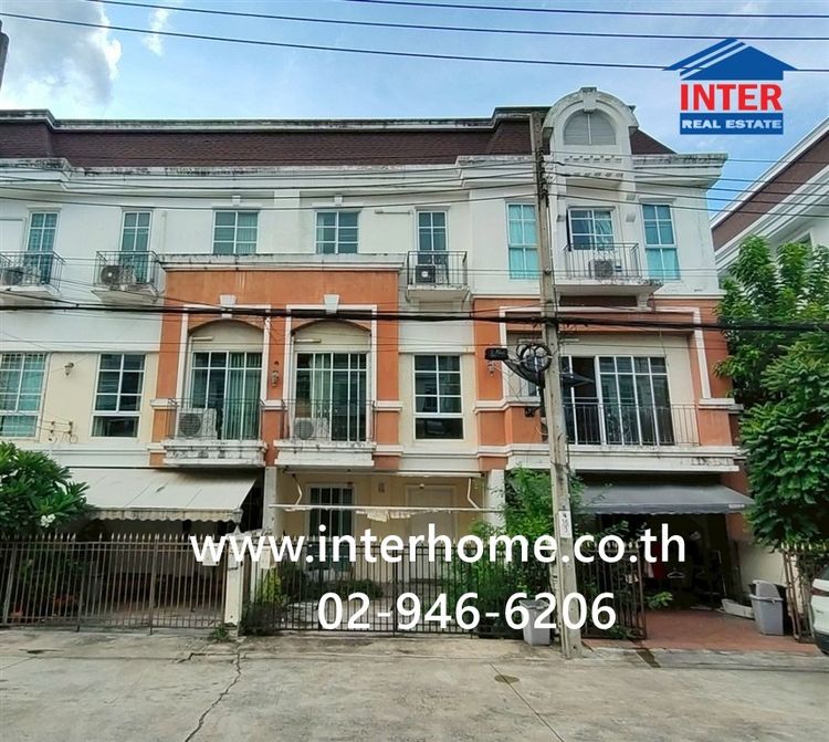 ทาวน์โฮม 3 ชั้น 21.6 ตร.ว. หมู่บ้านพลัสซิตี้พาร์ค ซอยนวลจันทร์32 ถนนนวลจันทร์ ถนนรามอินทรา เขตบึงกุ่ม กรุงเทพมหานคร