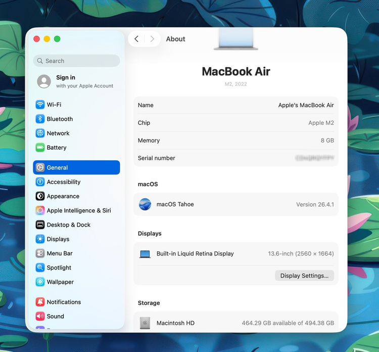 MacBook Air 13.6-inch M2 2022 Ram8GB SSD512GB SpaceGray รูปที่ 13